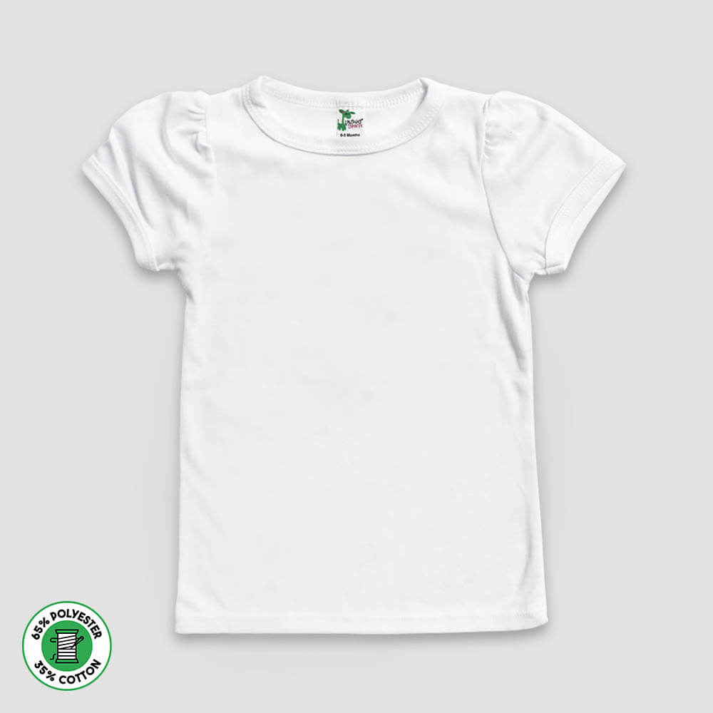 Kids' Plain T-Shirt in White