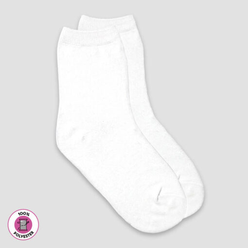 Kids Socks – 100% Polyester White - LG4911W – The Laughing Giraffe®