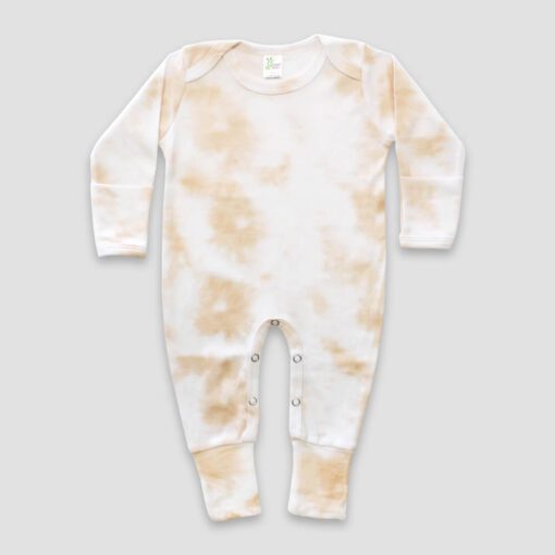 Baby Pajamas With Fold Over Mittens & Footies Latte - LG3403LT - The Laughing Giraffe®