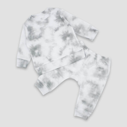 Baby Sweatsuit Smoke - Polyester Cotton Blend - LGS3699SK - KIDSBLANKS BY ZOE