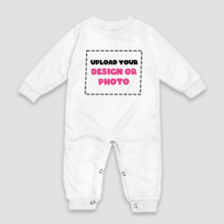 Wholesale Custom Baby Sleep N Play Long Sleeve Crew Neck - Custom Printed Sleep Wear