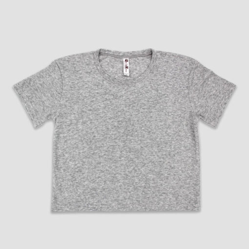 Blank Womens Festival Crop Tops - Heather Gray - Neil & David