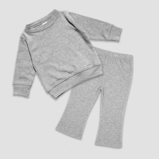 Wholesale Blank Kids Sweatsuits - Heather Gray - KidsBlanks by Zoe