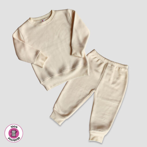 Blank Toddler Fleece Jogger Pants and Sweatshirt Set - LGS5675