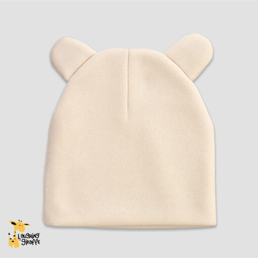 Fleece Baby Bear Ears Beanie Hats - 100% Polyester